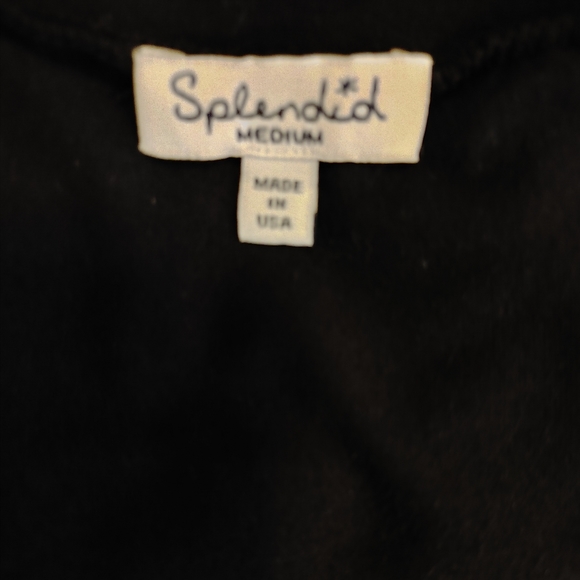 SPLENDID LONG SLEEVE MODAL & PIMA COTTON MAXI DRESS, BLACK M - Picture 10 of 12